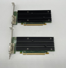 Lot of 2 NVIDIA Quadro NVS 290 256 MB DDR2 SDRAM PCI Express x16 Graphics Video