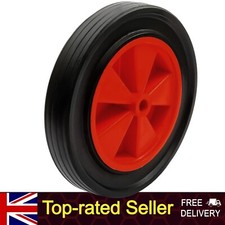 WHEELBARROW SOLID WHEEL 25.4 mm bore 12" SLIM Garden Trolley Cart RED Or BLACK