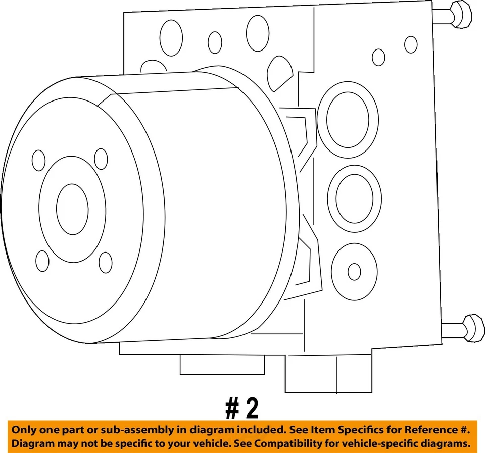 Used ABS Pump and Motor Assembly fits: 2015 Dodge Charger Pump w/o adaptive crui - Image 4 of 4