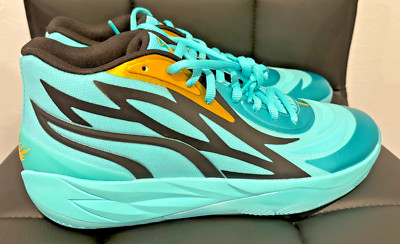 Puma MB.02 Honeycomb Yellow Elektro Aqua Blue Black Lamelo  Men's 13