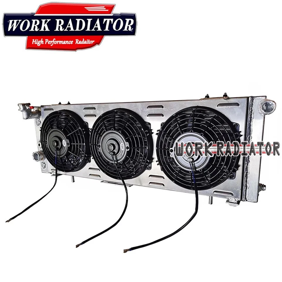 Radiador + cubierta + ventilador Fit 1991-2001 1993 Jeep Cherokee XJ Comanche Wagoneer Pickup Foto 3 de 4