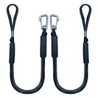 4ft Bungee Dock Lines 2-Pack with Stainless Steel Clips for Boats & Jet Ski