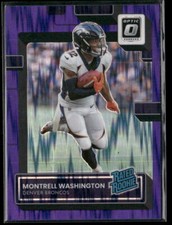 2022 Donruss Optic #295 Montrell Washington Purple Shock Denver Broncos