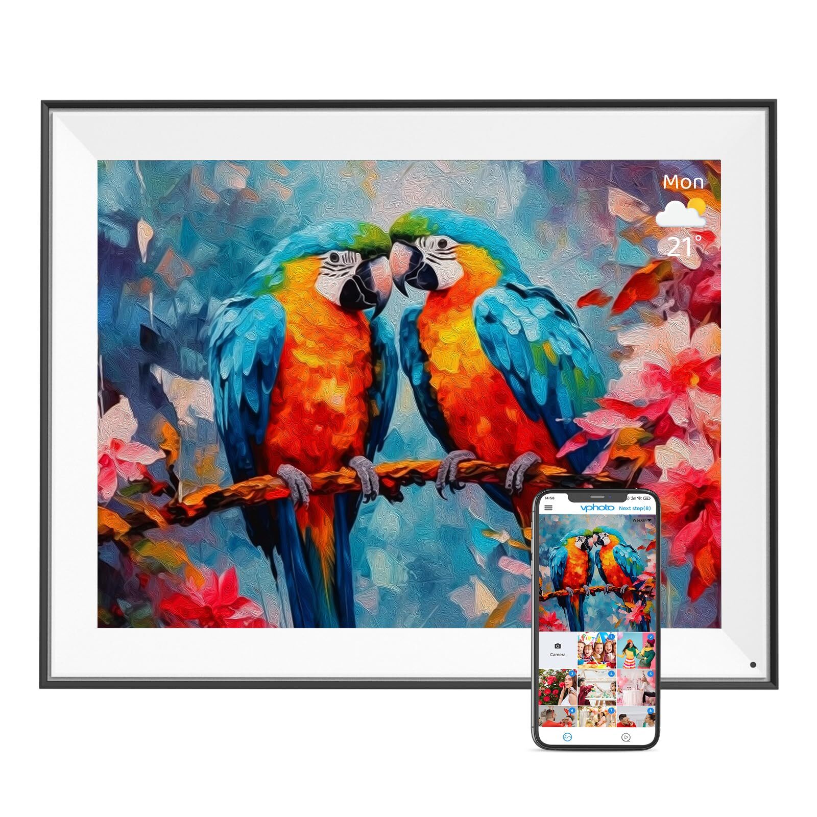 16.2-inch Digital Picture Frame with 32GB Storage and 1080P FHD Display  