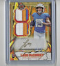 2024 Topps Resurgence Ladd McConkey Dual Patch Auto Gold SP 03/50 IPA-LM