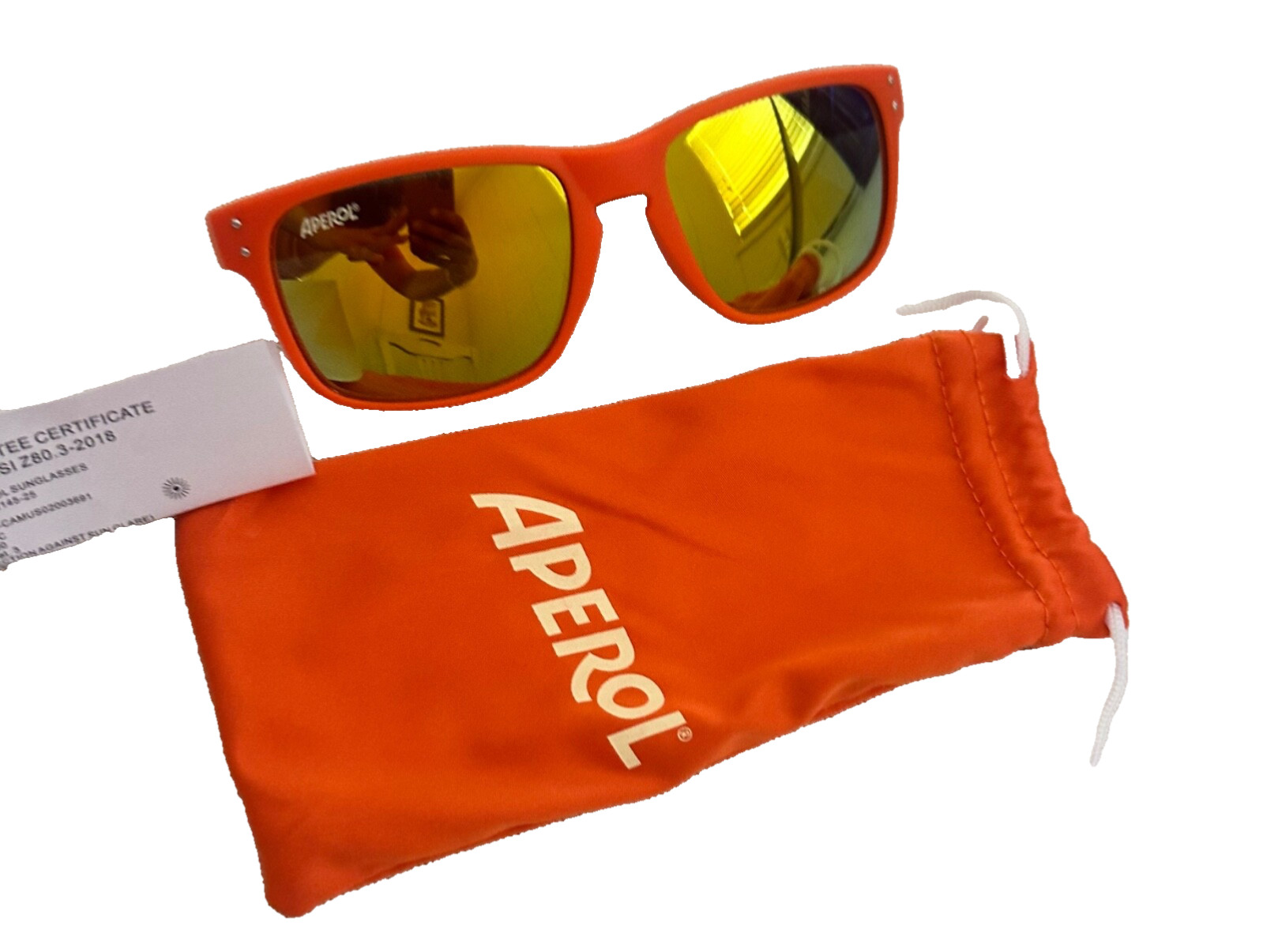 APEROL SPRITZ Sunglasses Unisex UV400 with Soft Case - Limited Edition Купить aperol spritz sunglasses unisex (Мужские аксессуары  main image 4