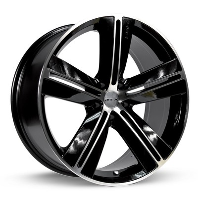 17 Inch Black Alloy Wheel Rim for Hyundai Veloster, RTX 81084 17x7.5 5x114.3 5Lu