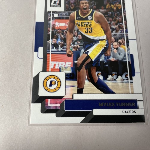 2022-23 Panini Donruss Basketball Base #49 Myles Turner - NBA Indiana Pacers - Picture 4 of 4