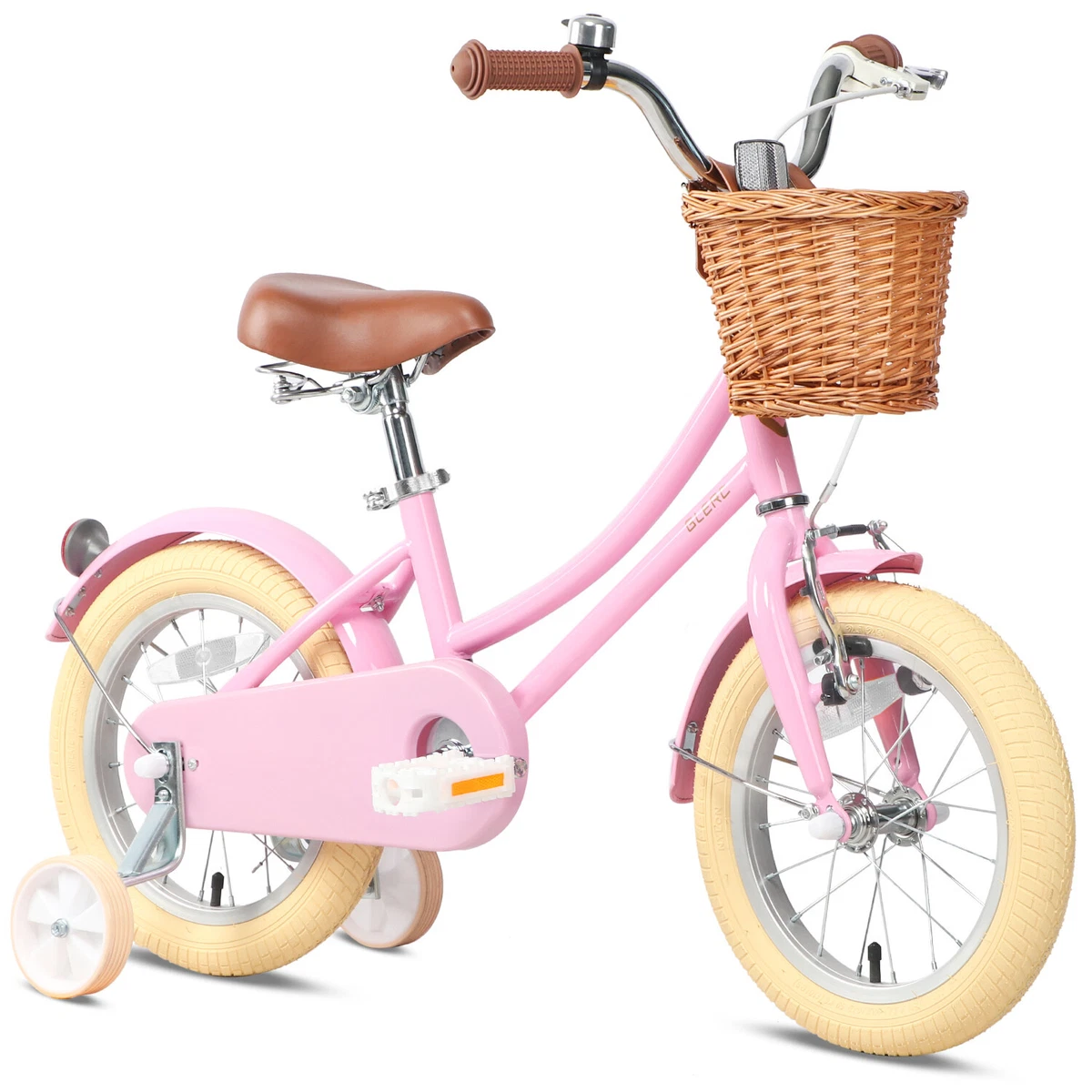 Glerc Girls Bike 3-12 Years Kids 14 16 20 Inch Training Wheels