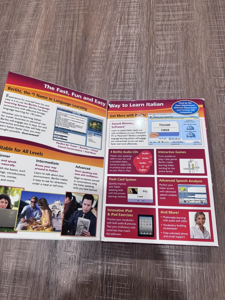 Berlitz Italian Premier PC/Mac Software, Audio CDs, Beginner to Advanced - Image 3 of 4