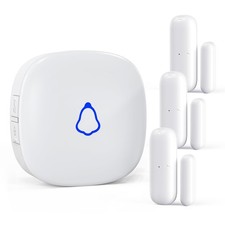Door Chime, Wireless Door Open Sensor Alarm with 500 FT Range, 58 Chimes and ...