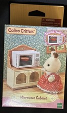 Sylvanian Families Calico Critters Microwave Cabinet Set NRFB