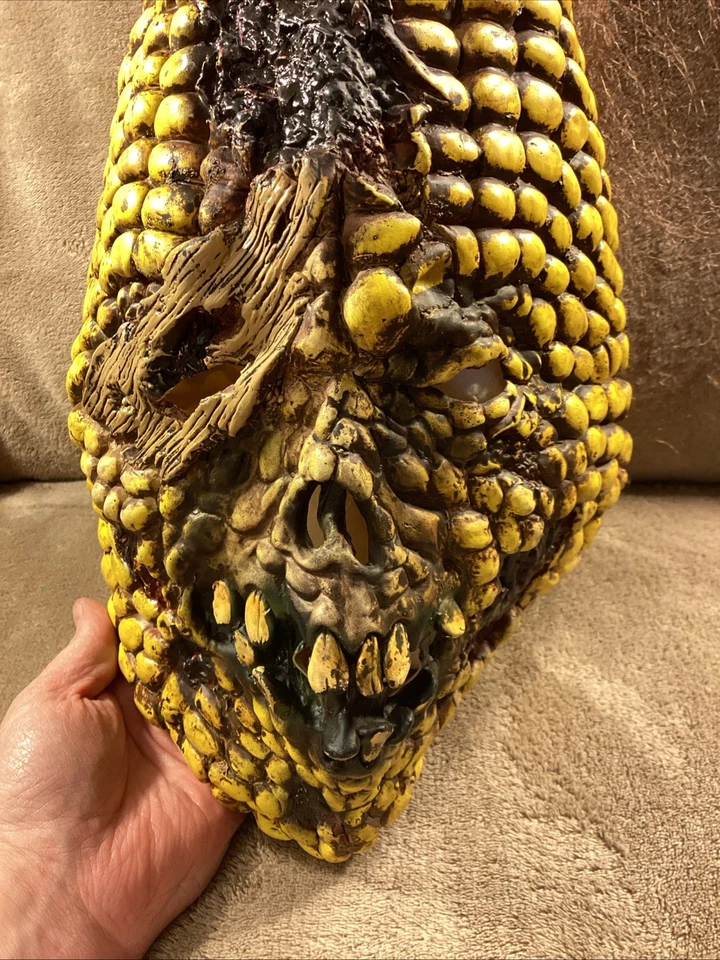 Full Face Scary Burn Corn Mask for Cosplay Latex Mask Horror Masquerade Adult... - Image 2 of 4
