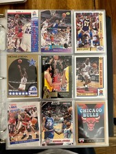 1990-2000'S NBA COLLECTION OF MICHAEL JORDAN STARS AND HOF'S BINDER LOT OF 432