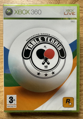 Rockstar Games Presents: Tischtennis Microsoft XBOX 360 Neu & Versiegelt PAL UK