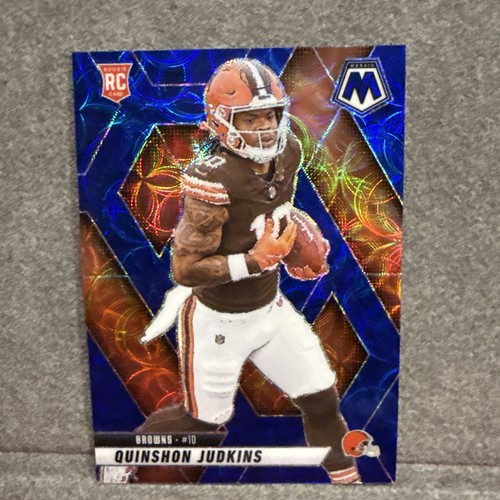 2025 Panini Mosaic Quinshon Judkins Blue Scope Prizm RC #365 Browns Rookie Card