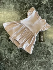 NWT Kyte Baby 0-3m Dusty Lavender Twirl Bodysuit Romper - Bamboo