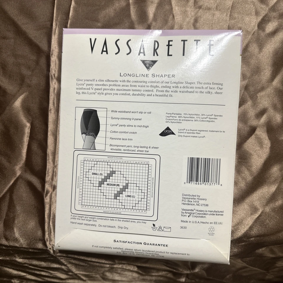 Pantimedias Vassarette Vintage Longline Modelador Control Abdomen Talla Mediana Desnudo Foto 2 de 4