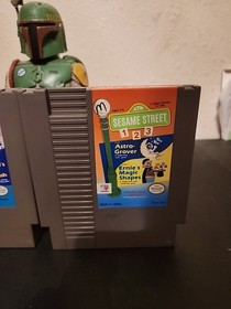 NES Sesame Street Games Bundle: ABC Letter go Round & 123 Astro Grover Tested