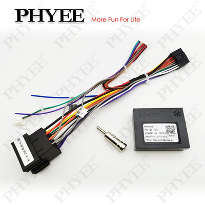 Funk Kabelbaum CAN Bus Decoder 16Pin Stecker auf ISO Stecker Auto Android Cab