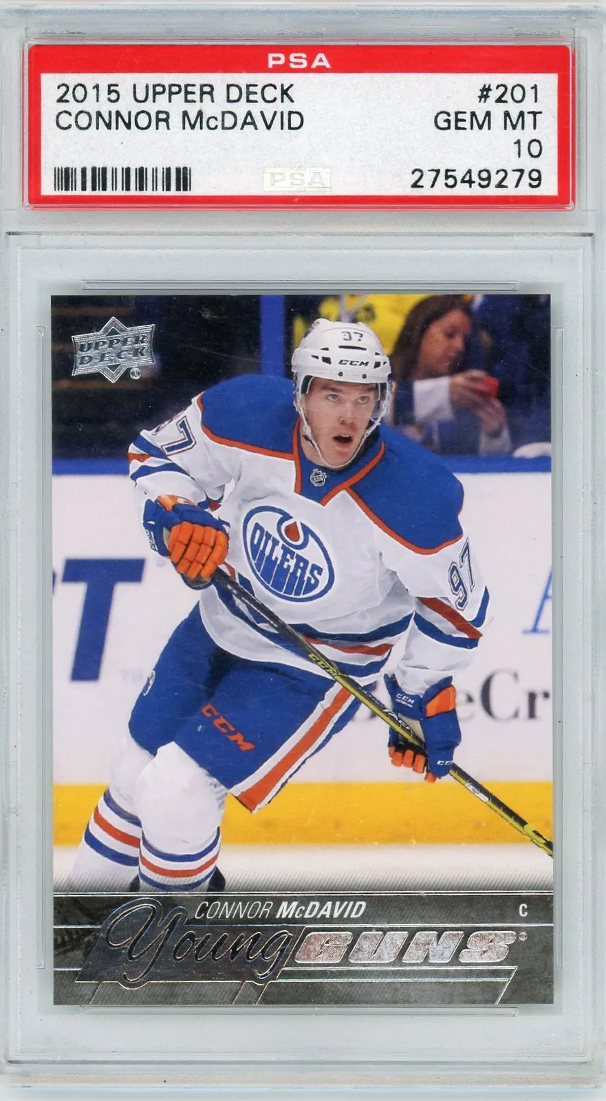 2015 Upper Deck Connor McDavid #201 PSA 10