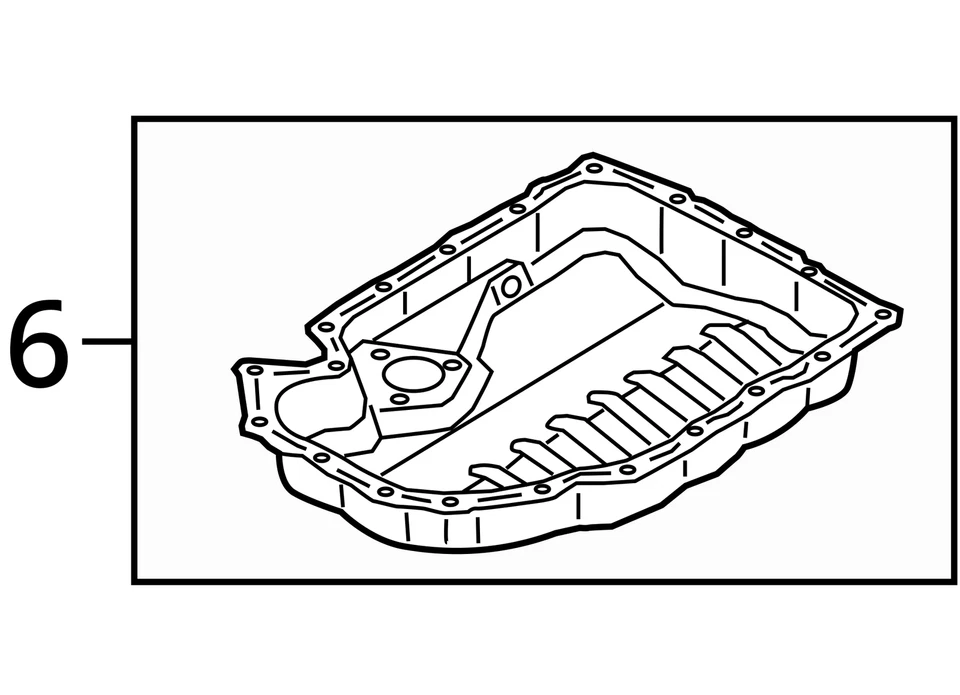 2013-2016 Audi A4 Engine Oil Pan Y4S6Z - Image 4 of 4