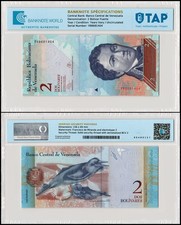 Venezuela 2 Bolivar Fuerte, 2007-2014, P-88, UNC, Authenticated