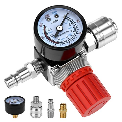 #ad Air Compressor Pressure Regulator 1 4 quot;Pneumatic Expansion Valve Pressure Co... $23.83