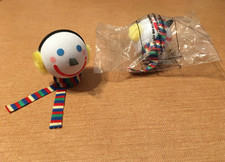 2 Jack in the Box Antenna Balls Scarf Earmuffs Winter 1 NIP 1 Opened