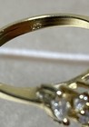 Vintage 14K Gold Ring Cubic Zirconia Round And Marquise Cut 3.52g Sz 6.75 — photo 9