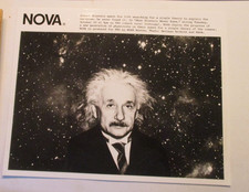 PRESS PROMO PHOTO NOVA TV DOCUMENTARY WHAT ALBERT EINSTEIN KNEW B&W 8X10 Y223