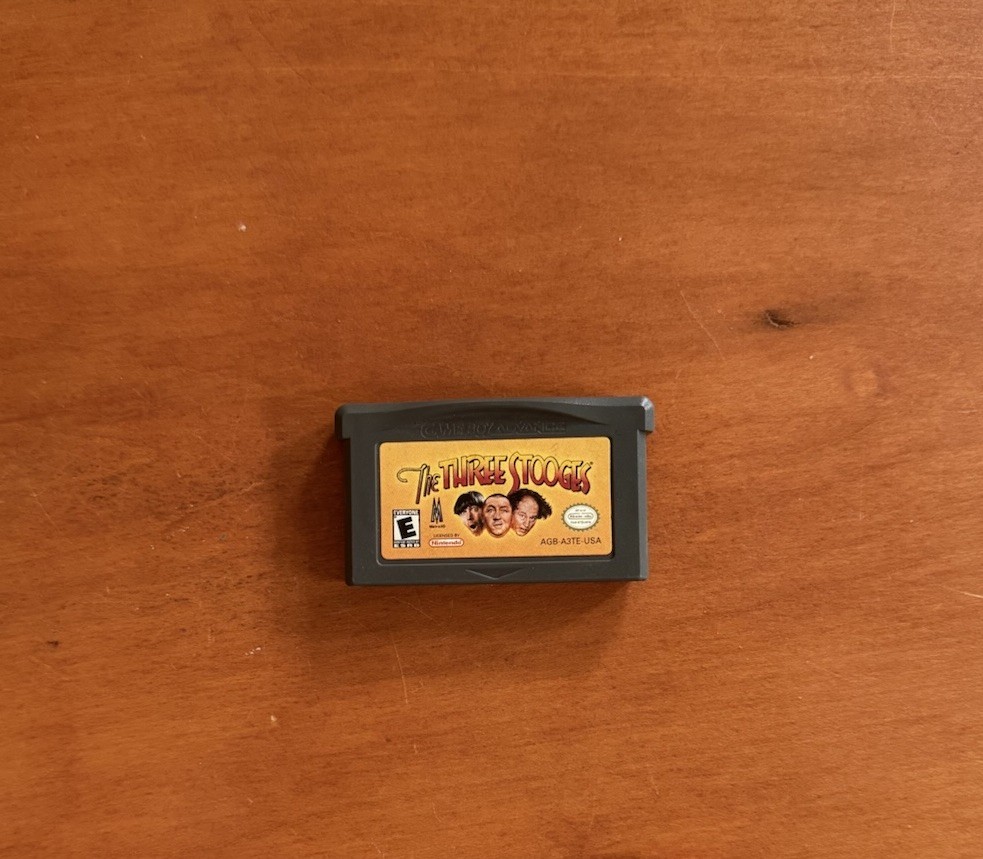 The Three Stooges (Nintendo Game Boy Advance GBA) Excellent Condition & Tested