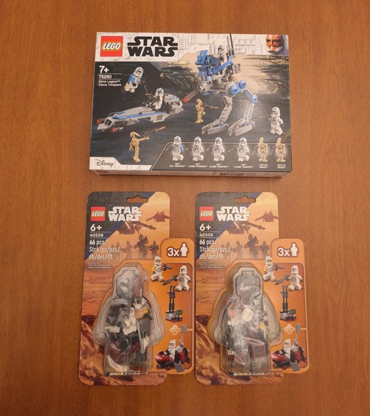 lego star wars Lot 75280 & 40558
