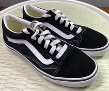 Vans Old Skool Split Black Sneakers Low-Top Shoes Skater Junior Sz. 5.5 NEW