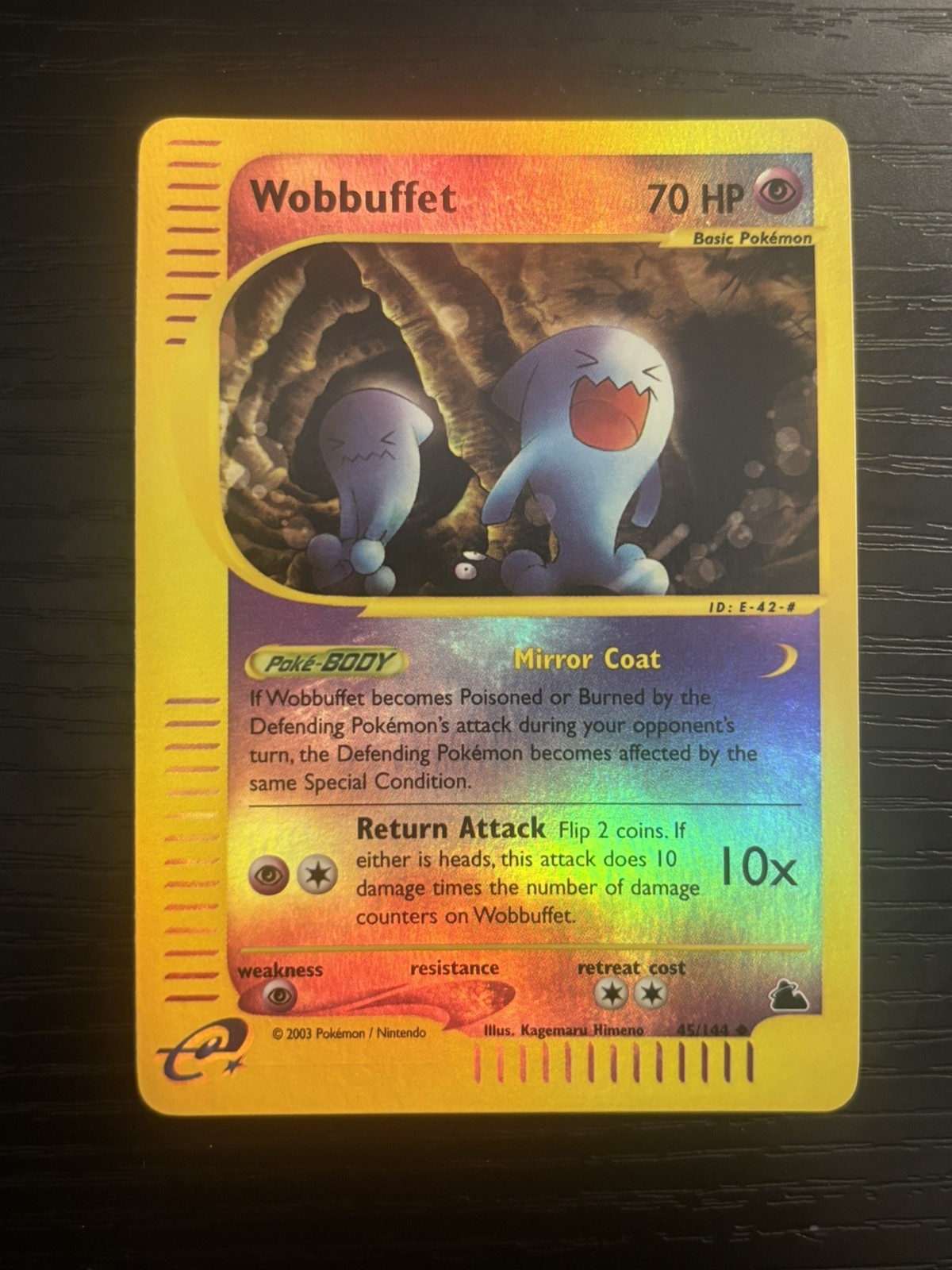 2003 Pokémon TCG - Wobbuffet Skyridge 45/144 - Reverse Holo Rare NM