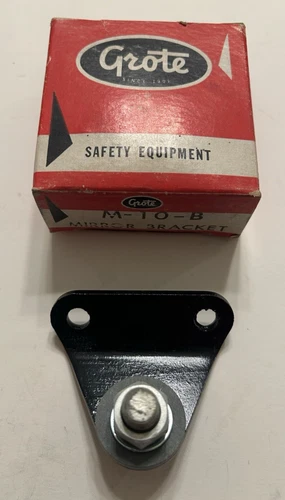 Genuine Grote M-10-B Mirror Bracket NOS Painted Black Free Shipping