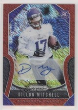 2019 Panini Prizm Rookies Red Shimmer 14/25 Dillon Mitchell #358 Auto ow1