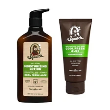 Dr. Squatch Fresh Aloe Men’s Lotion + Exfoliating Face Wash 2pc Grooming Set