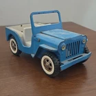 New ListingTonka Vintage Jeep Metal Toy Vehicle Blue w/ White Interior