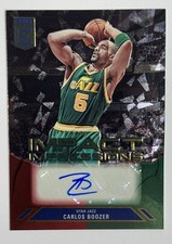 2023-24 Donruss Elite Impact Impressions Red Green Carlos Boozer Auto