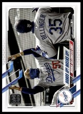 2021 Topps #303 Hands Up! Masks Up! (Mookie Betts / Cody Bellinger)