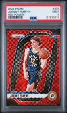 🔥 2024 PRIZM JOHNNY FURPHY #237 RED POWER PRIZM ROOKIE RC /75 MINT PSA 9 🔥