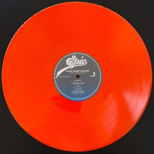 MIAMI SOUND MACHINE LP Eyes of Innocence ORANGE COLOURED VINYL Numbered Dr. BEAT - Image 3 of 4