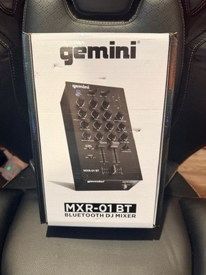 Gemini MXR-01BT 2-Channel DJ Mixer Bluetooth Crossfader Mic EQ