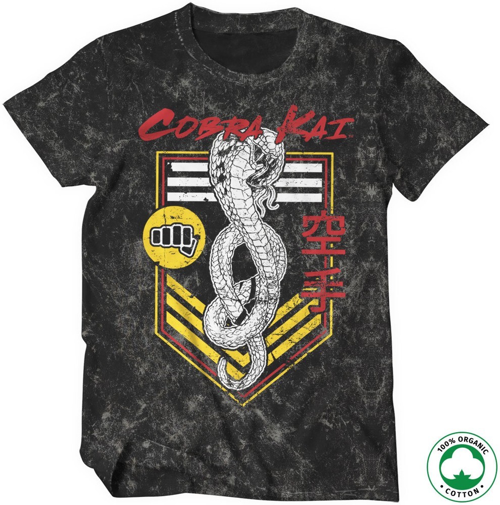 Cobra Kai Punch Patch Organic T-Shirt Vintage-Wash 6690₽