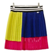 Size:0 PEARLY GATES 055-1134412 Dot Air Pleated Skirt Blue Style Used STST-0