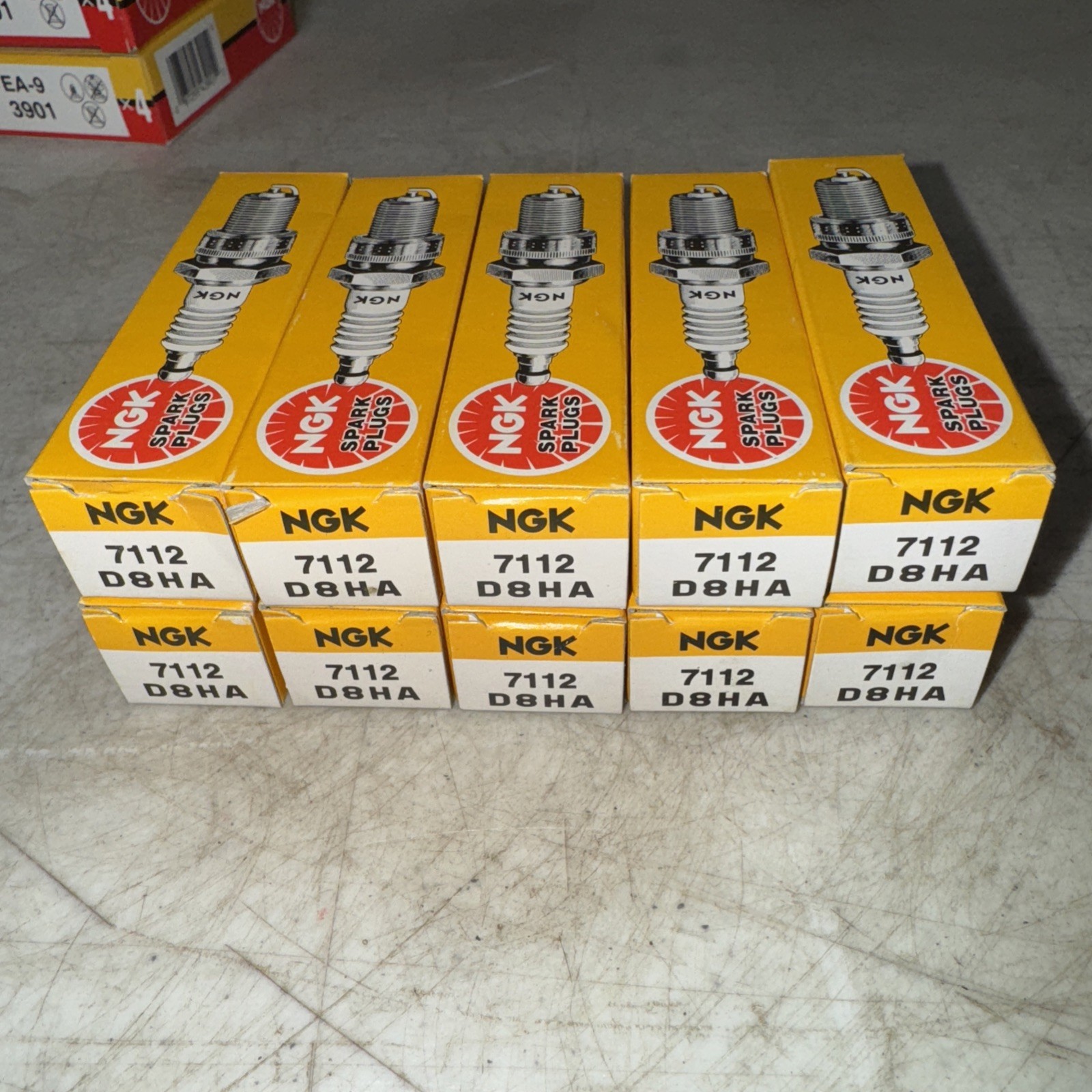 10 NGK SPARK PLUG D8HA 7112 NEW OLD STOCK HONDA SUZUKI KAWASAKI YAMAHA ETC