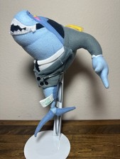 De colección 1991 Nanco Jabberjaw Peluche Animal Tiburón y Traje Gris Juguete