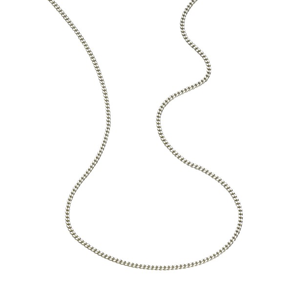 Panzerkette 925 Silber Rhodiniert 45Cm Damen Halskette Sterling Silber NEU-image