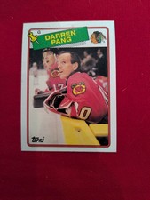 1988 TOPPS CHICAGO BLACKHAWKS DARREN PANG #51 Hockey Card INVPV1